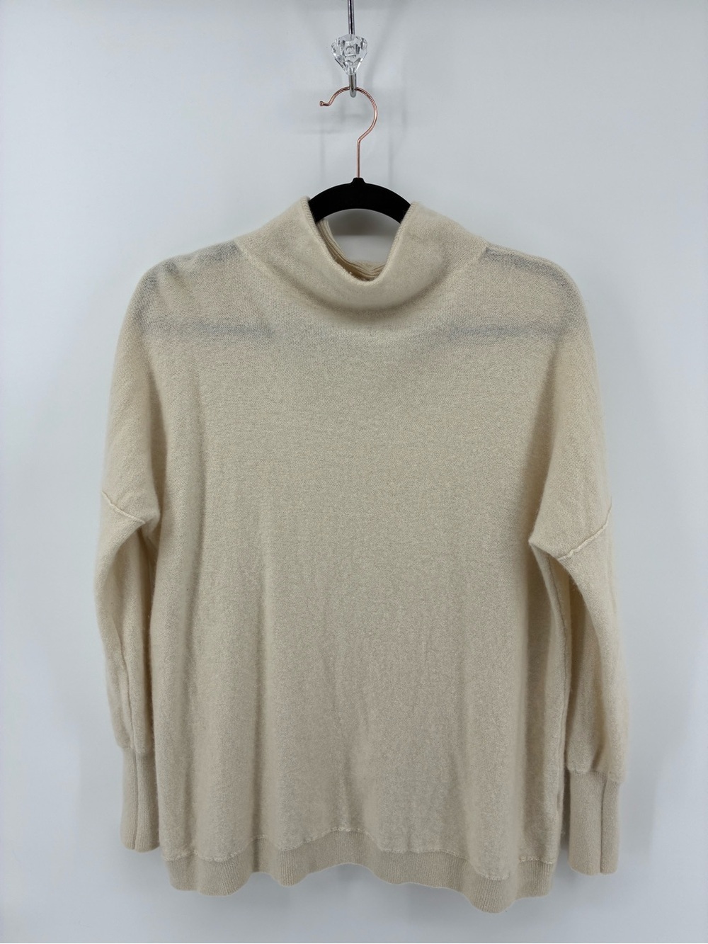Free People Cozy Cream Turtleneck Sweater